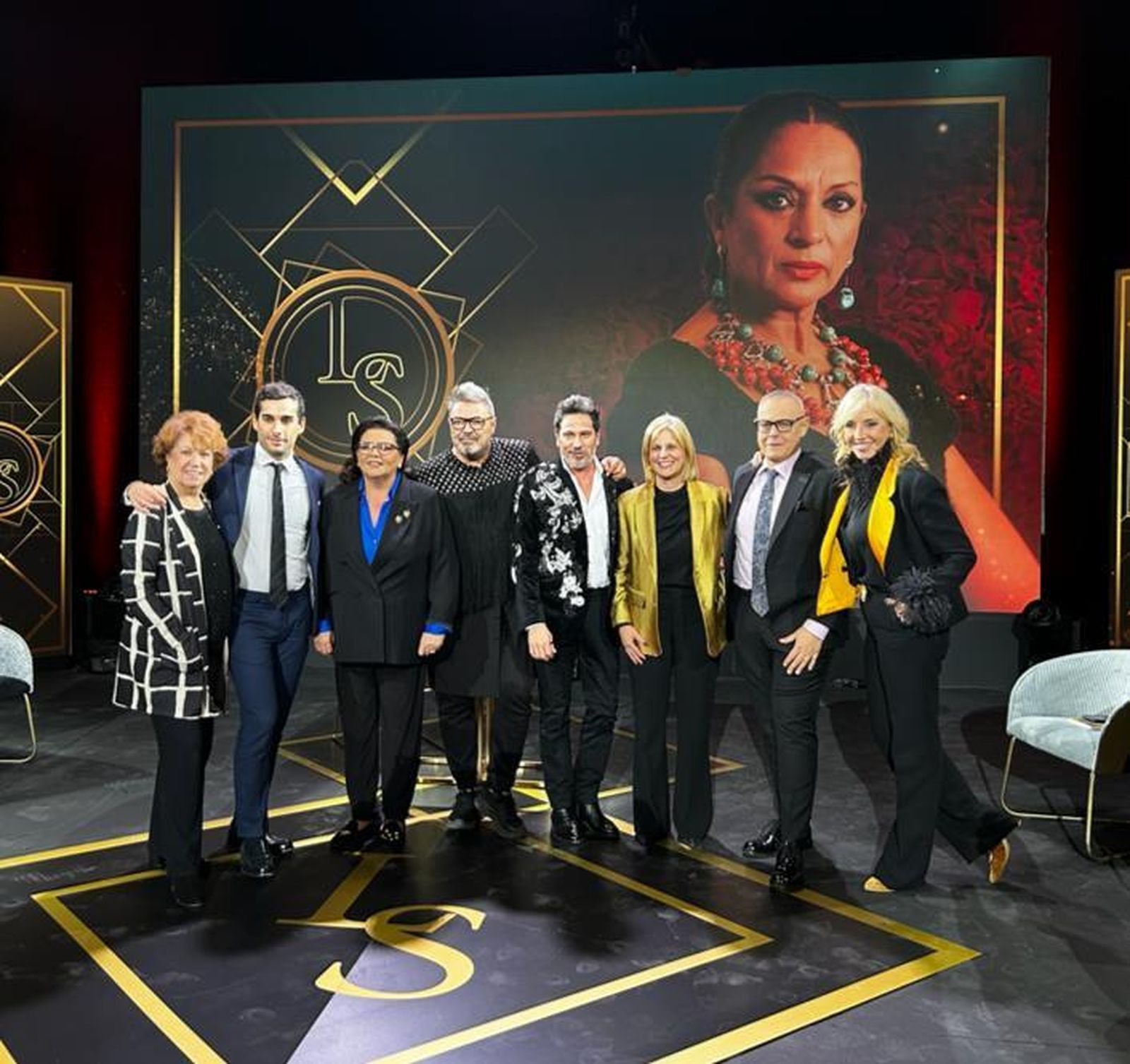 Un momento de la grabación del programa 'Lazos de Sangre'.