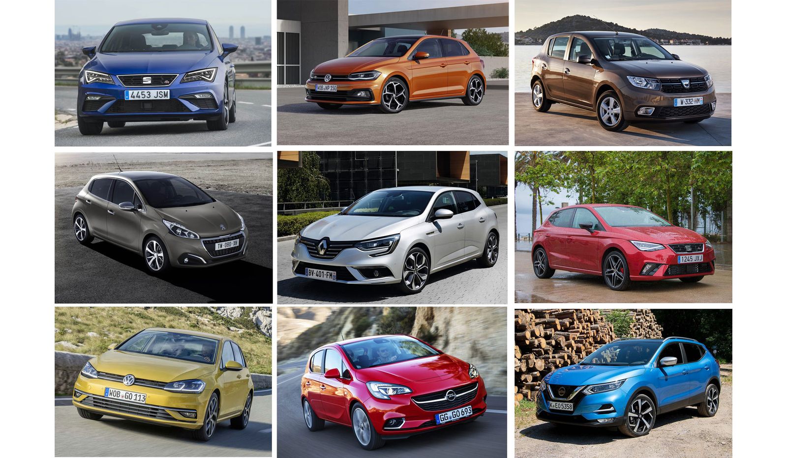 Estos son los 10 coches más vendidos de 2017