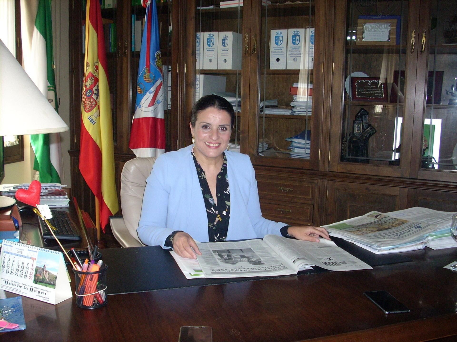 La alcaldesa de Almonte Rocío Espinosa.