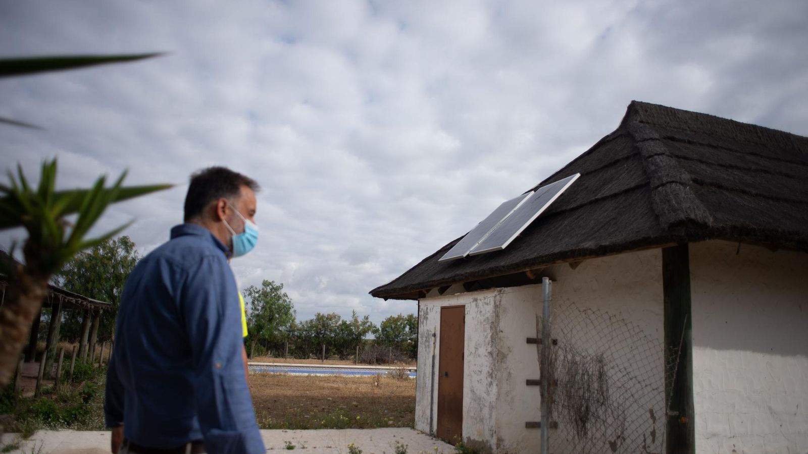 Una de las chozas de este complejo ubicado en Trebujena