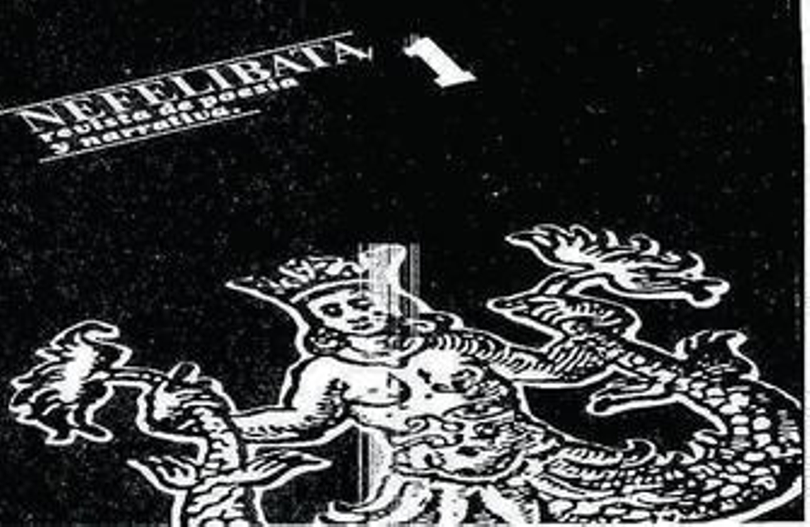 Sobre estas líneas se reproducen la portada del número uno de la revista Nefelibata y el sumario de la publicación. En él se puede observar la estructura del volumen y los autores que escribieron en él. Además de José Luis Tobalina, en la página 49, más de una veintena. También queda constancia del Consejo de Redacción inicial.