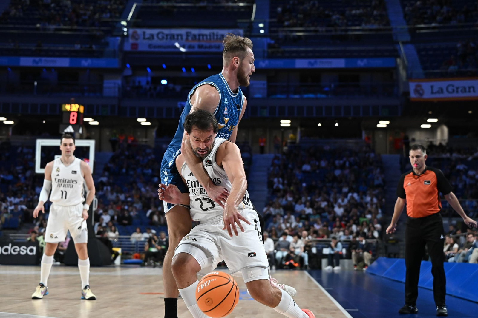 Yannick Nzosa, siete puntos en siete minutos ante el Real Madrid