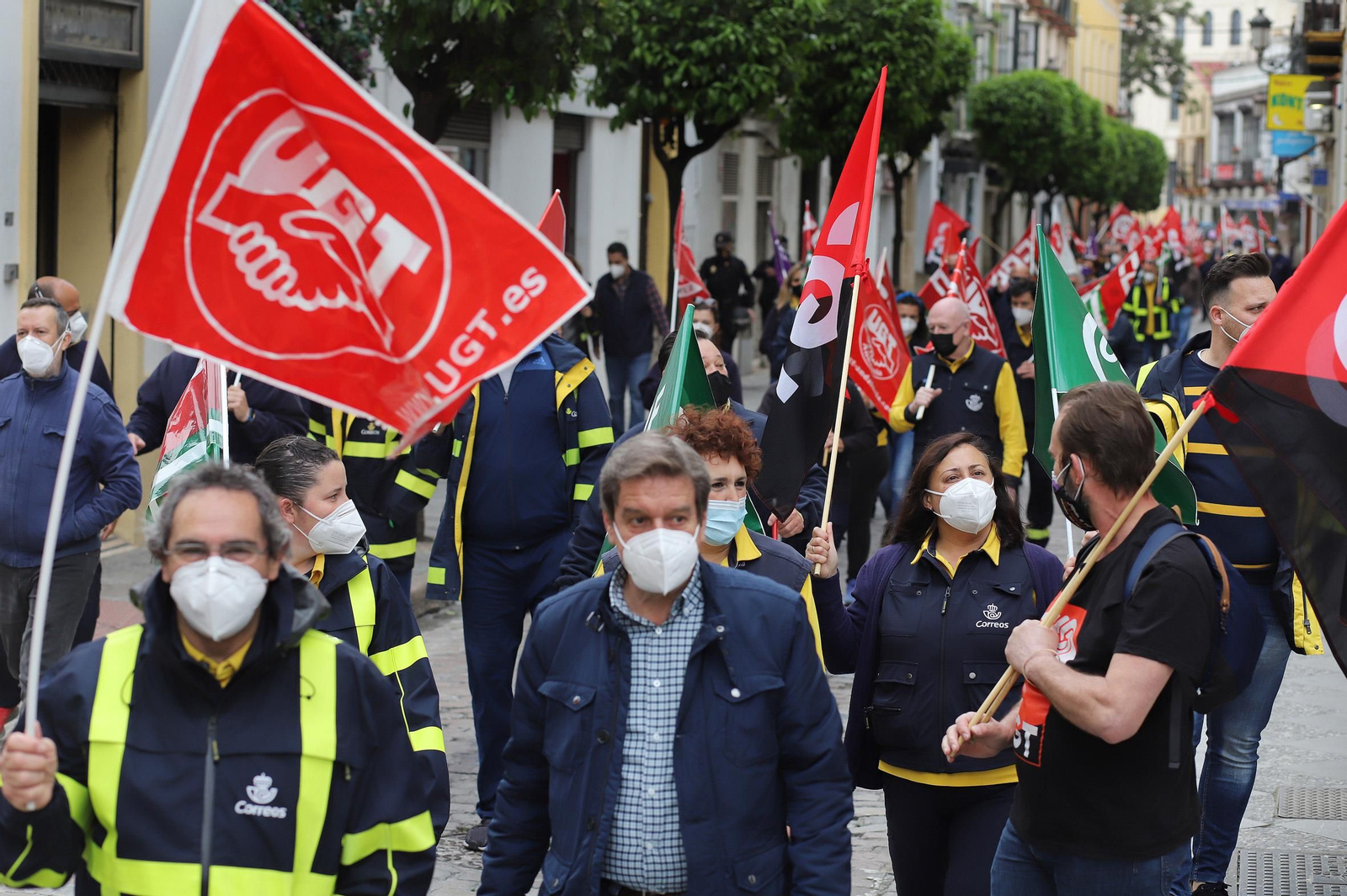 Manifestación de correos