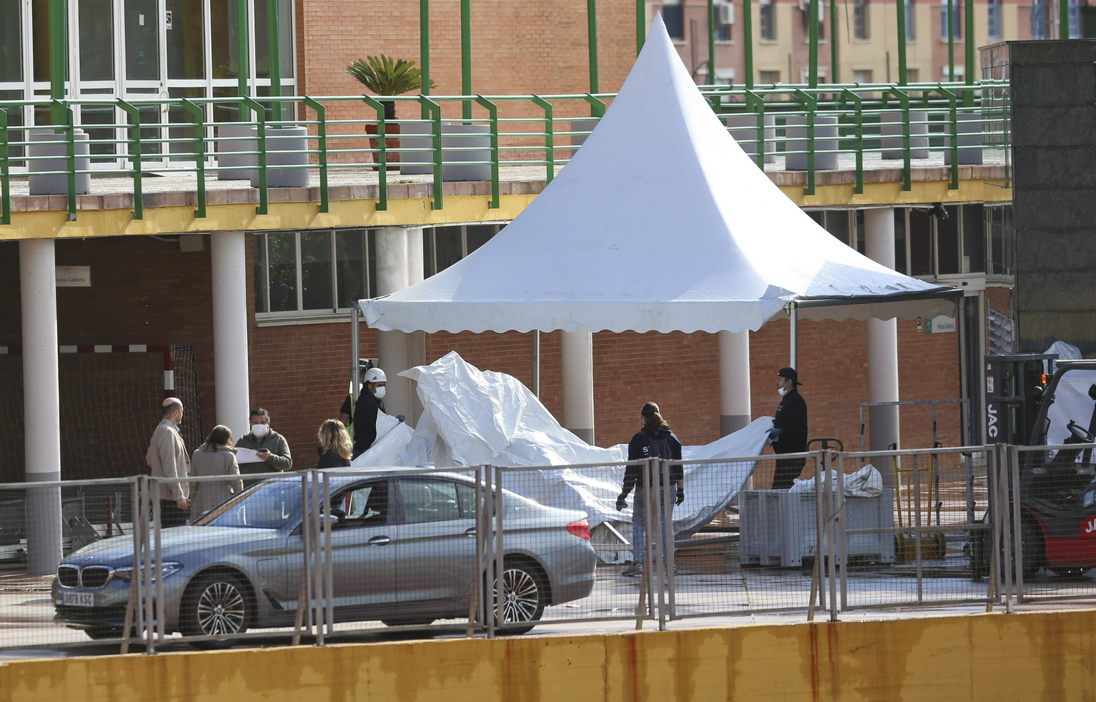 Carranque se convierte en un hospital de campaña