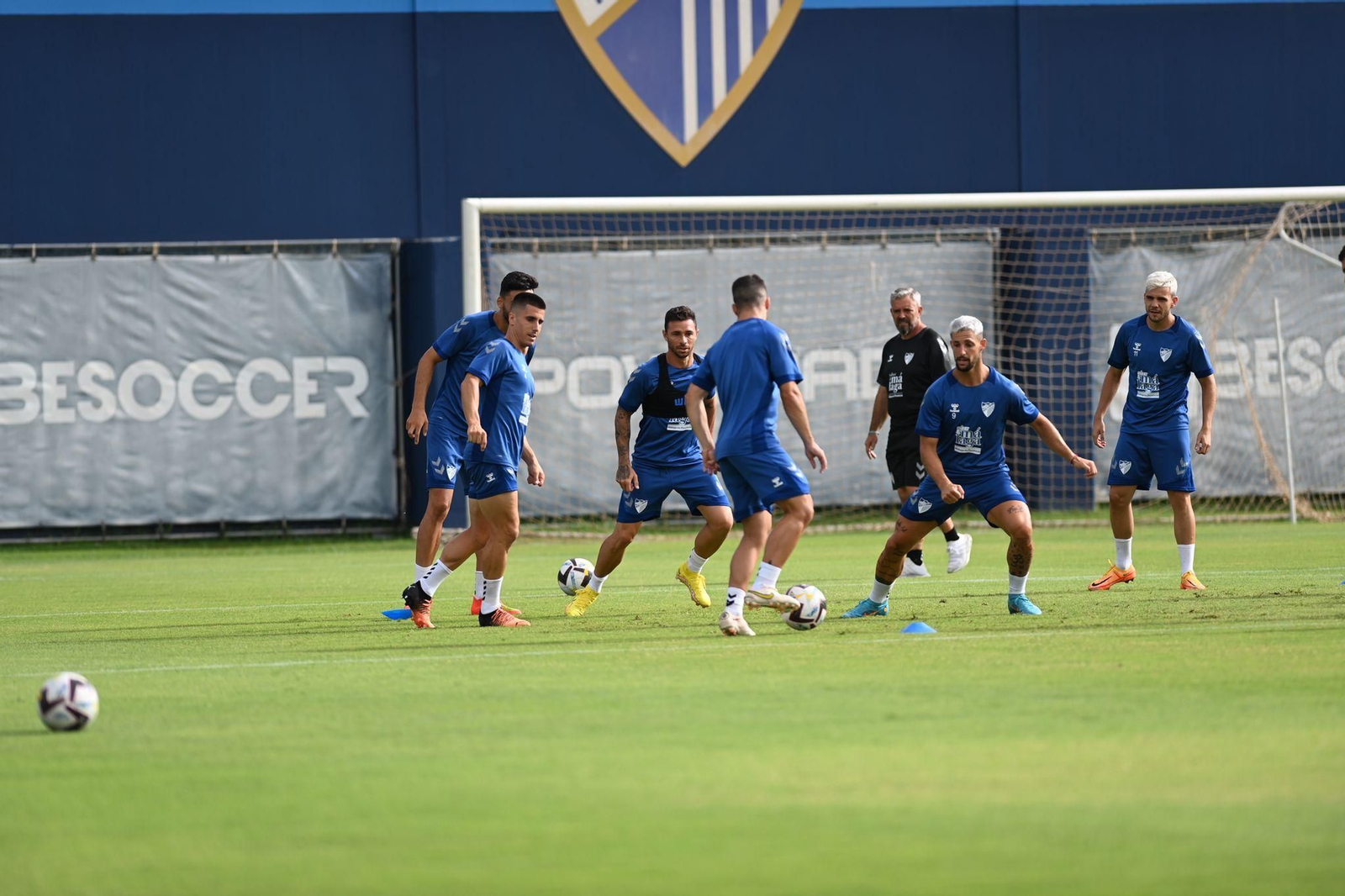 Las fotos del entrenamiento del Málaga CF preparando la visita a Burgos