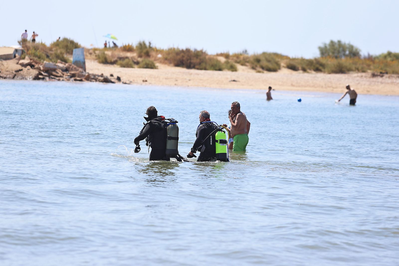 Imágenes de la gran recogida de residuos abandonados en el marco de la octava edición de '1m2 contra la basuraleza'. En la playa de la Canaleta.
