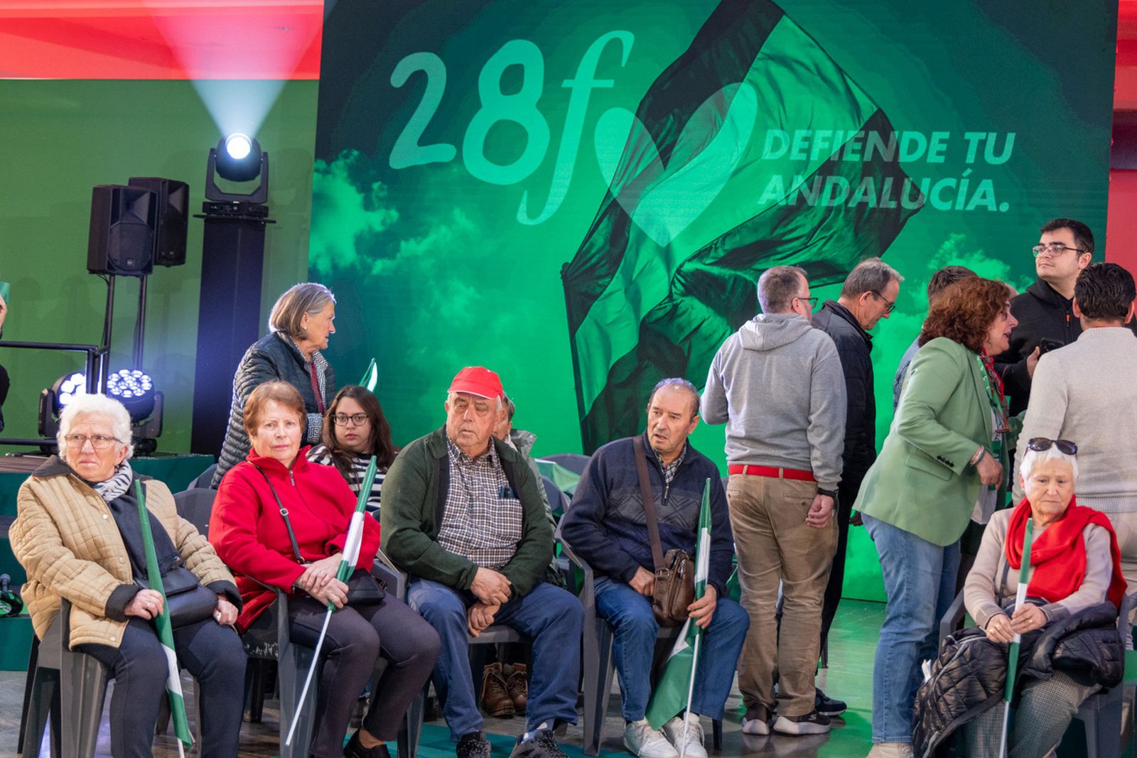 Acto en defensa de los servicios públicos para celebrar el 28F en Jaén