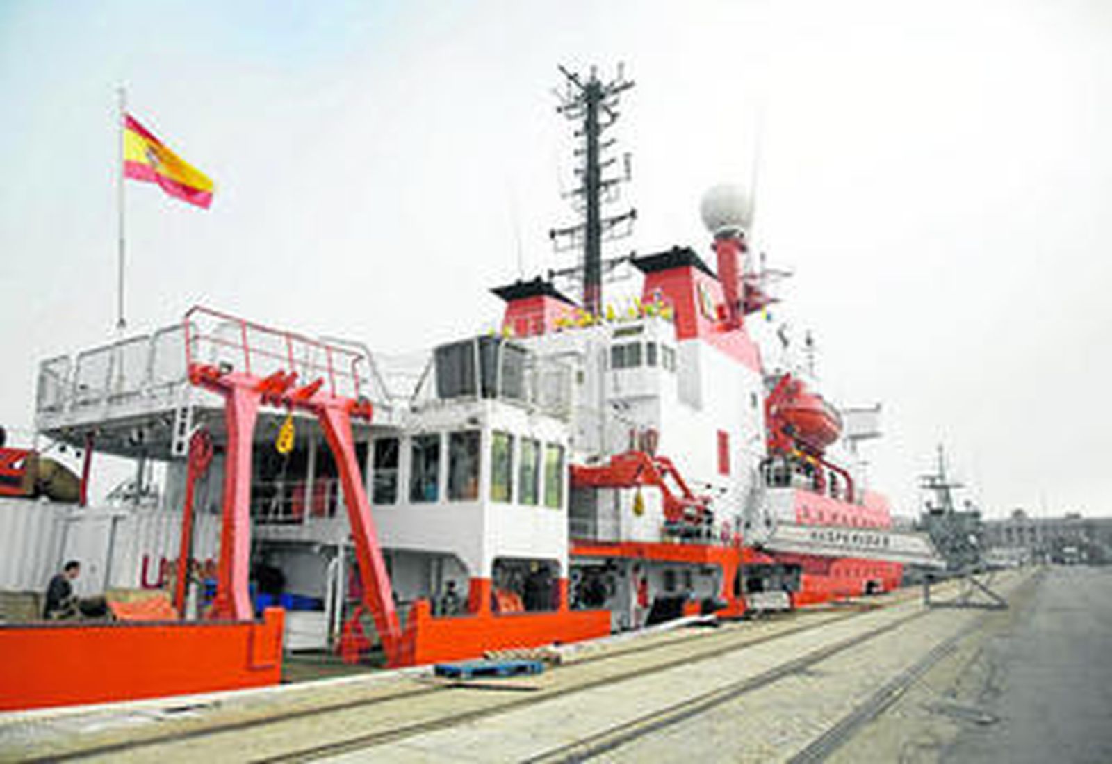 La expedición Malaspina se desarrolla a bordo del buque 'Hespérides'.