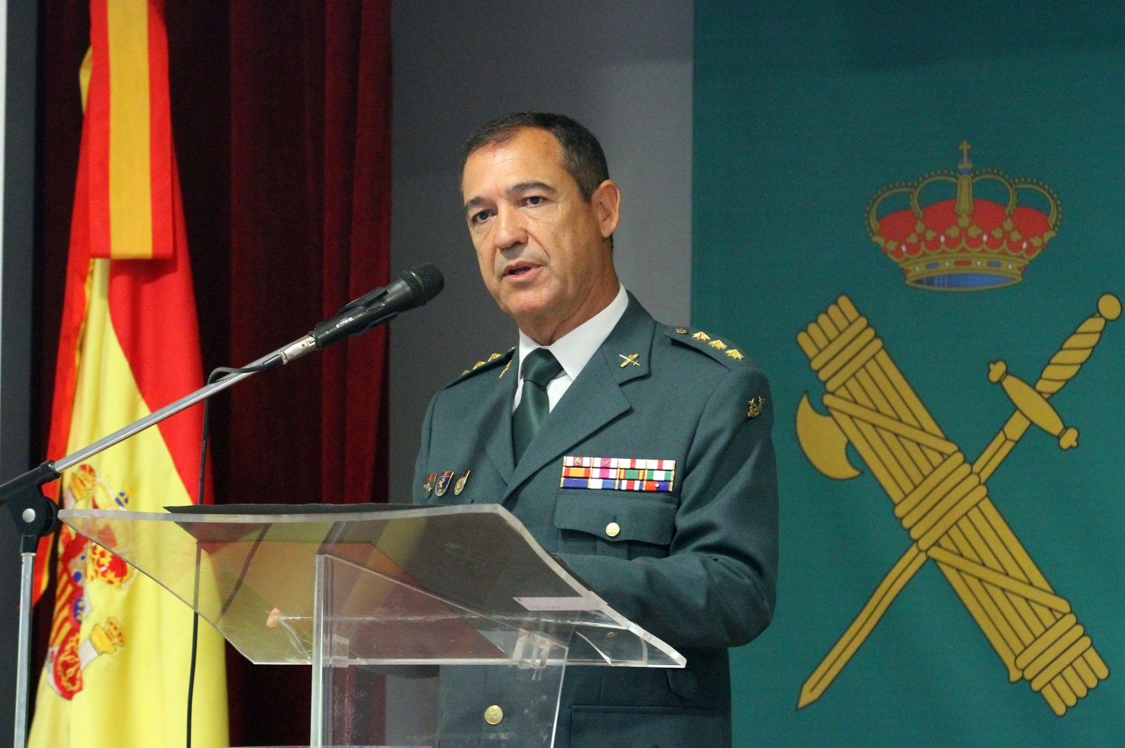 Imágenes del acto de celebración del 173 aniversario de la fundación de la Guardia Civil.