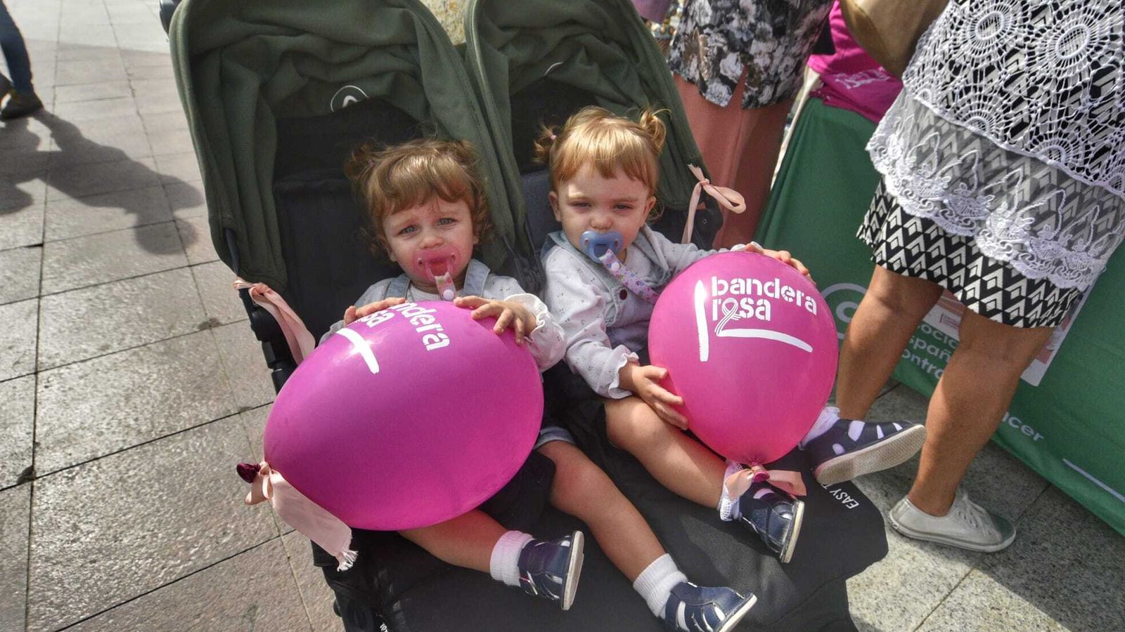 Globos rosas también para los más pequeños
