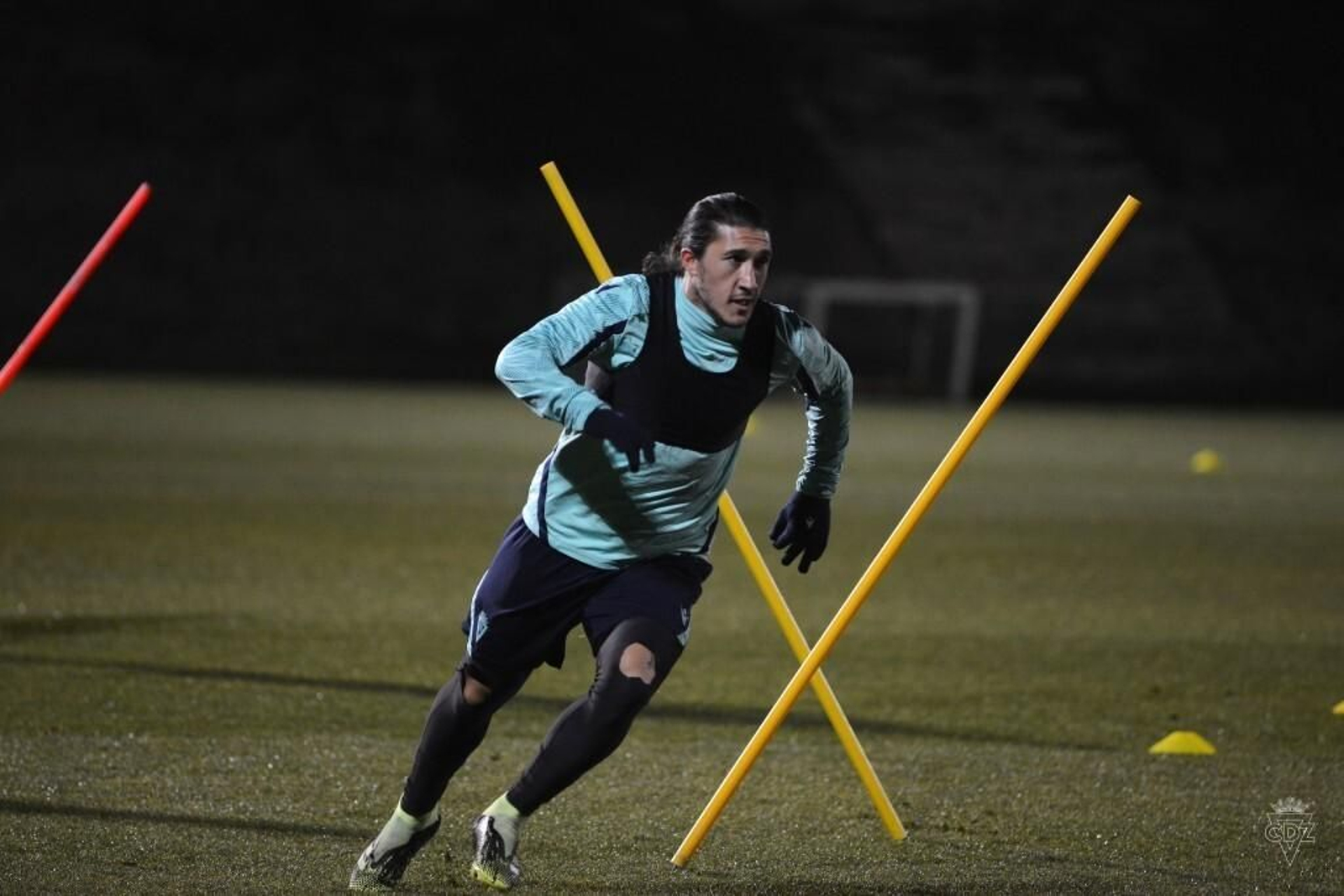 Espino en un entrenamiento.