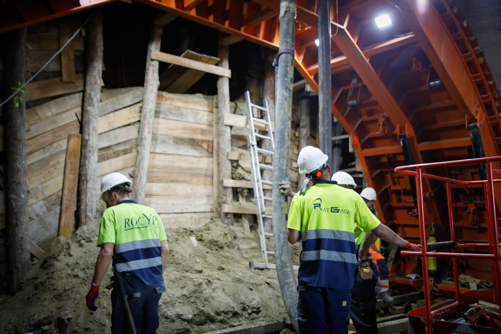 Así están las obras del túnel de Viator en la línea de alta velocidad de Adif, en imágenes