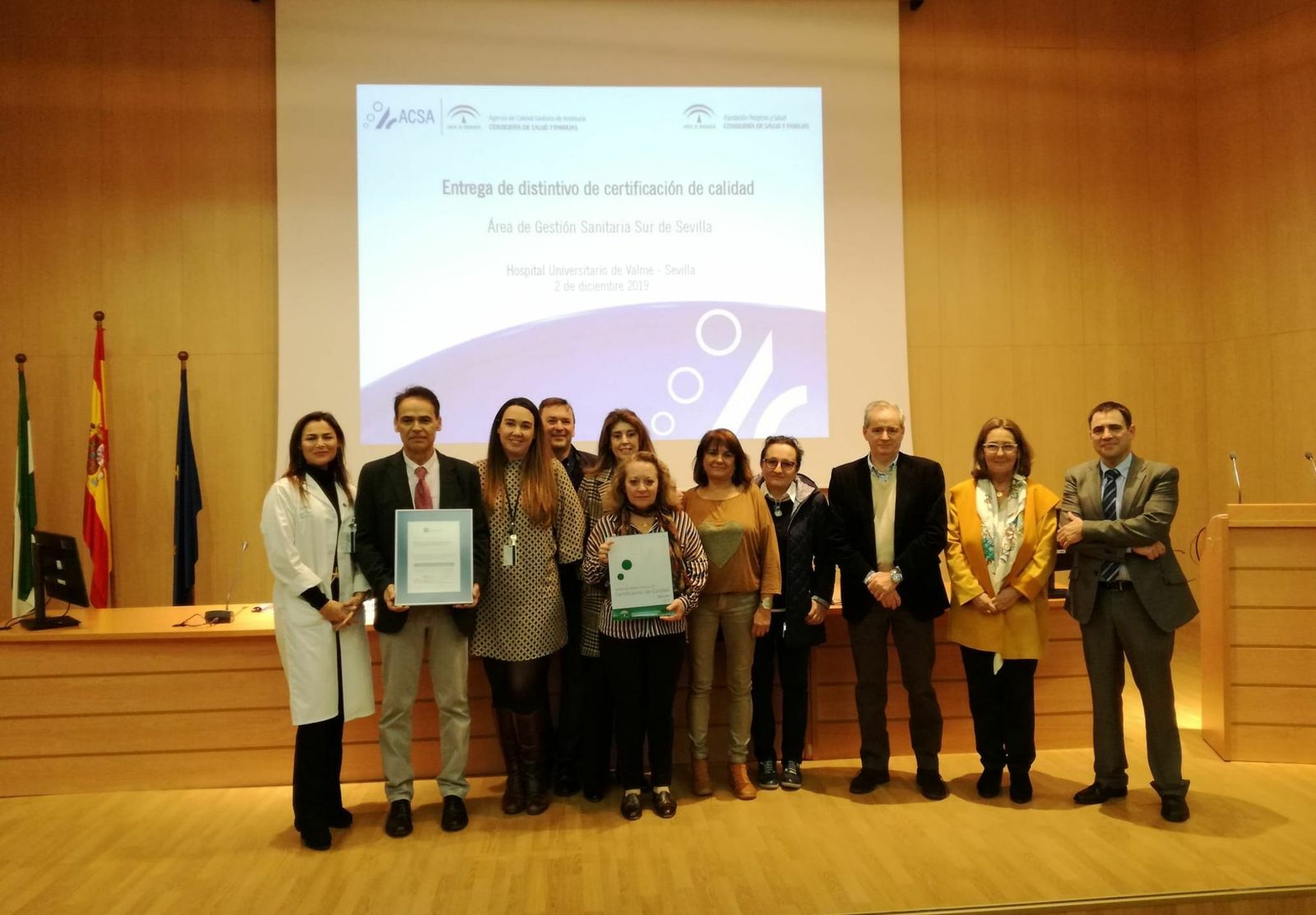 Entrega de la acreditación 'Óptima' otorgada al centro de salud Olivar de Quinto.