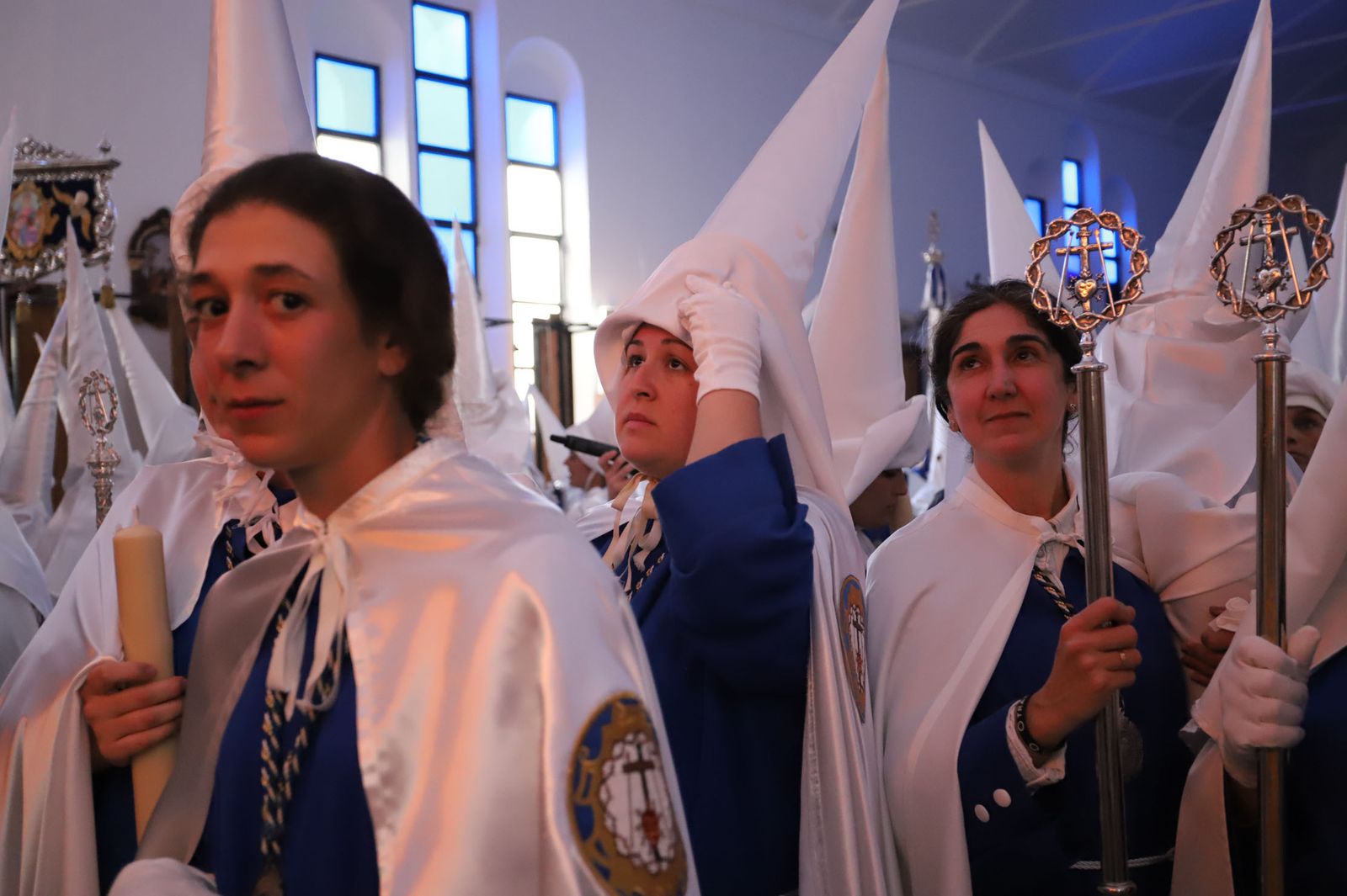 Imágenes de la procesión de la hermandad de la Lanzada de Huelva
