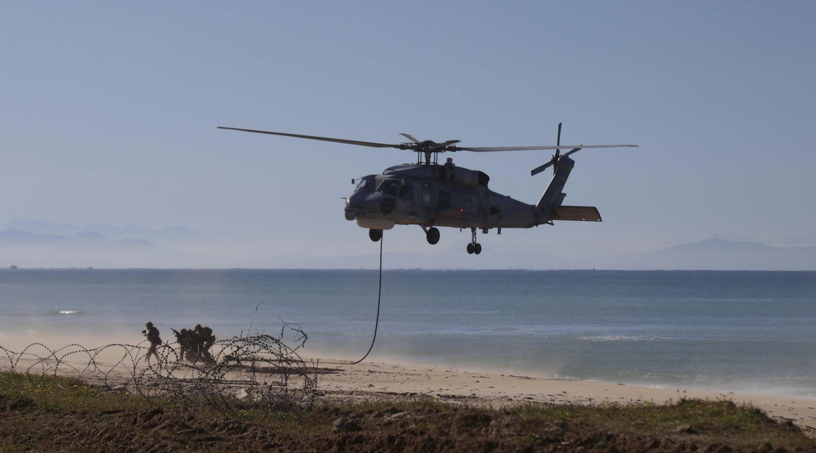 Las fotos del espectacular ejercicio de la Armada y la OTAN en el Retín