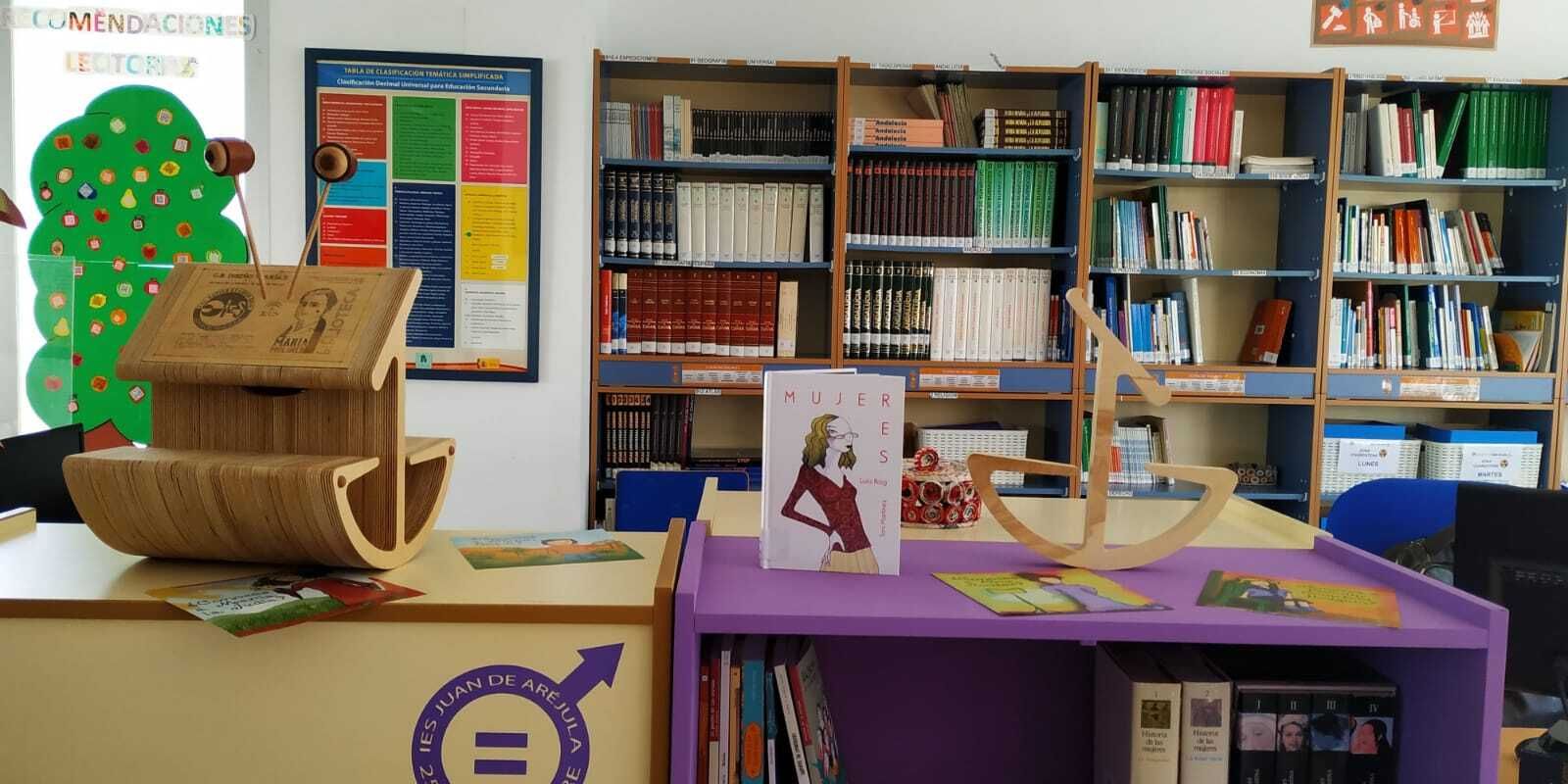 Una biblioteca escolar de Córdoba.