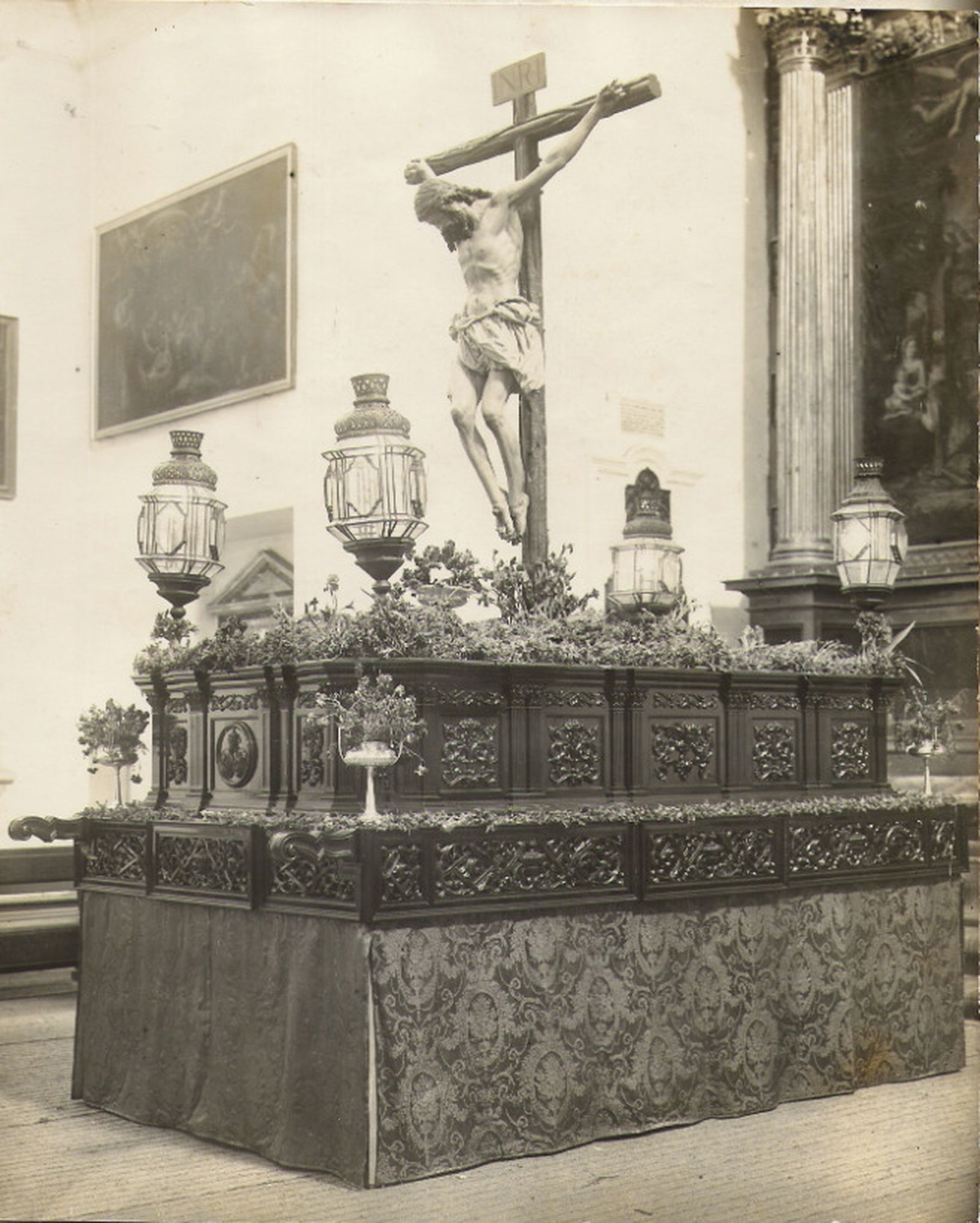 Primera salida procesional del Cristo de la Buena Muerte en 1926