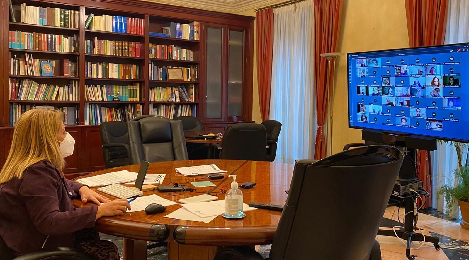 Mamen Sánchez, en el foro del Consejo Social celebrado esta tarde.