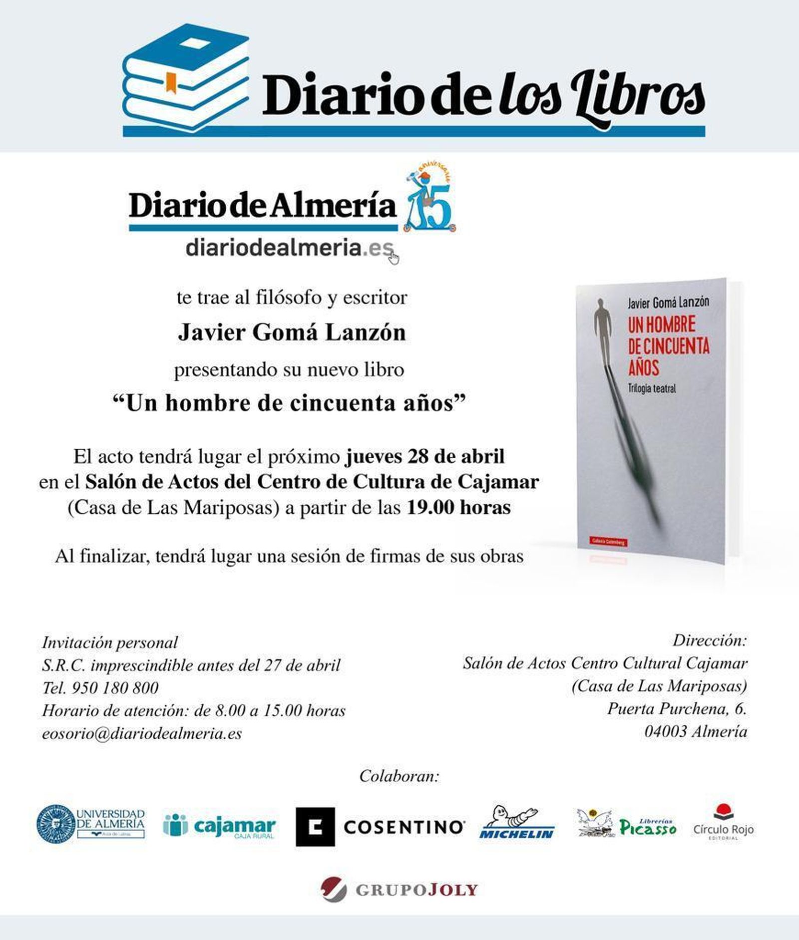 Cartel de Diario de los libros