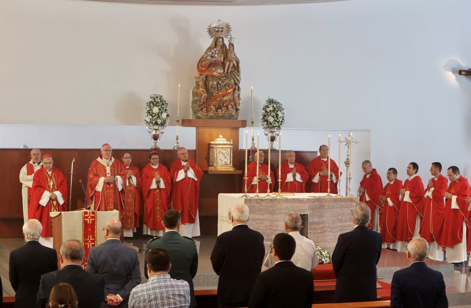 La celebración eucarística en el Seminario.