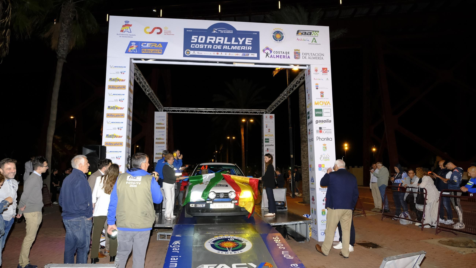 La salida de la 50 edición del Rallye Costa de Almería, en imágenes