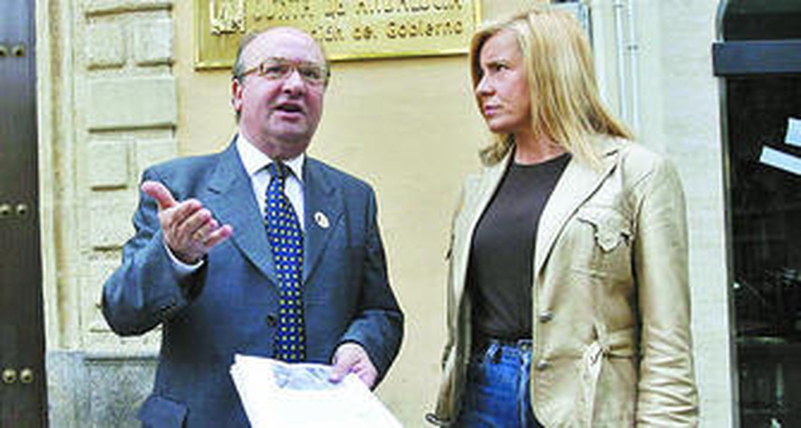 Luis Martín y Rosario Alarcón, ayer en San Felipe.