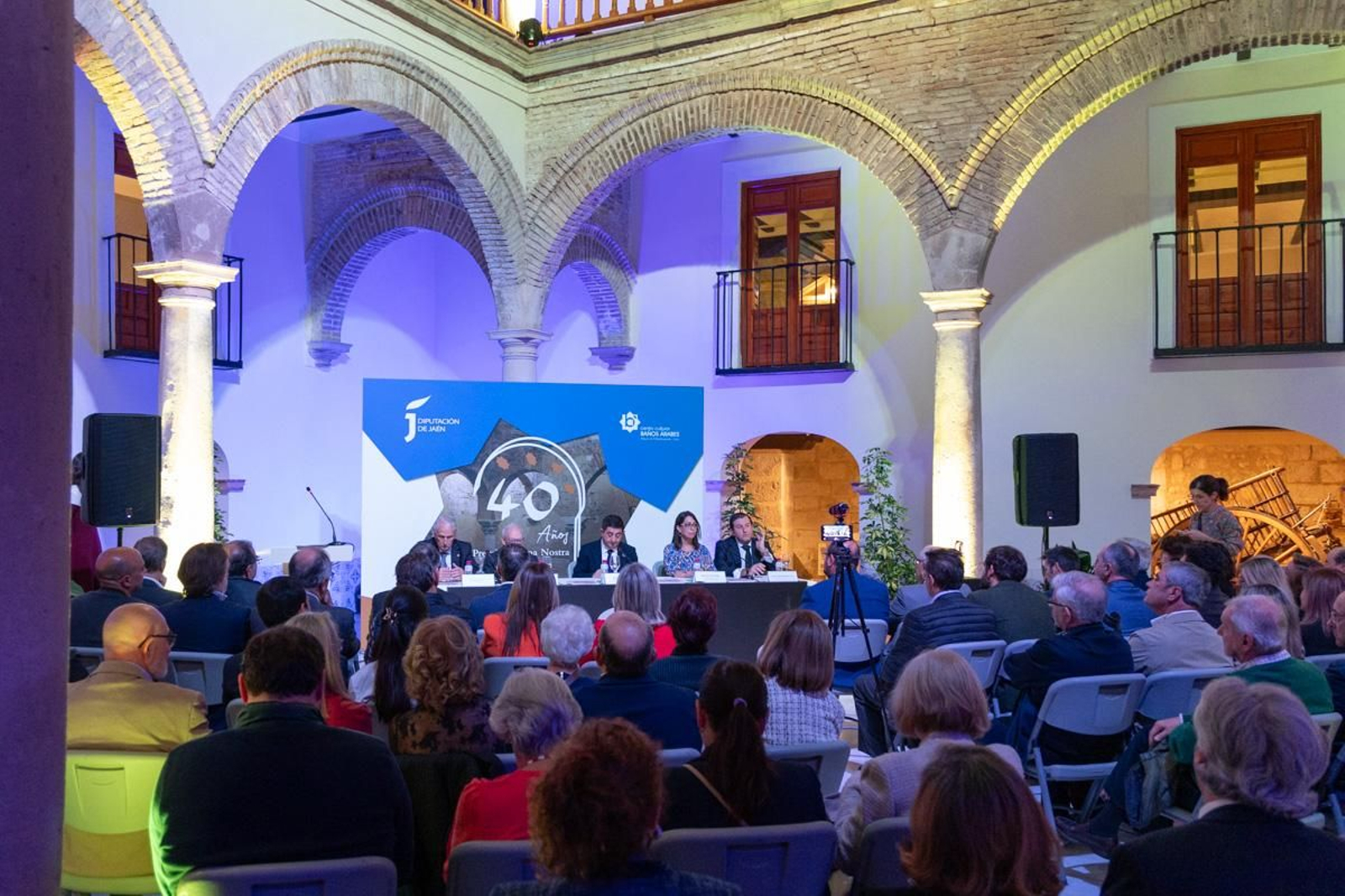 Homenaje a Luis Berges Roldán por el 40 aniversario de premio Europa Nostra a la restauración de los Baños Árabes de Jaén