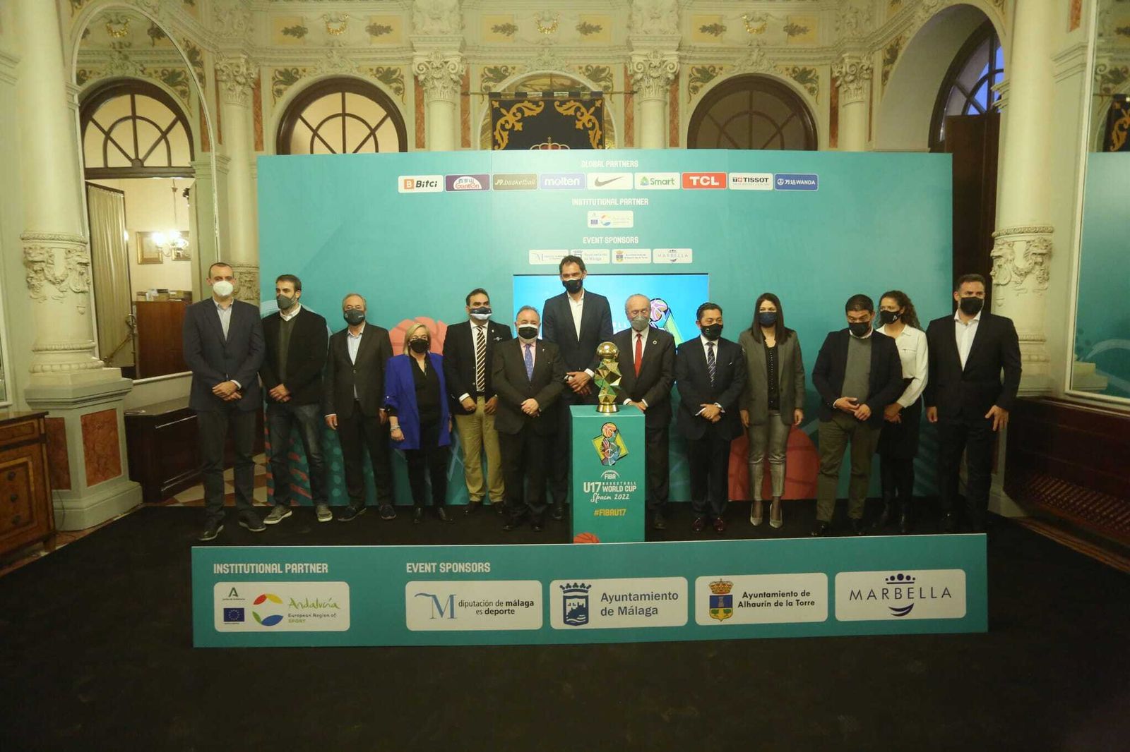 El nuevo logo del Mundial sub 17 de Málaga, en fotos