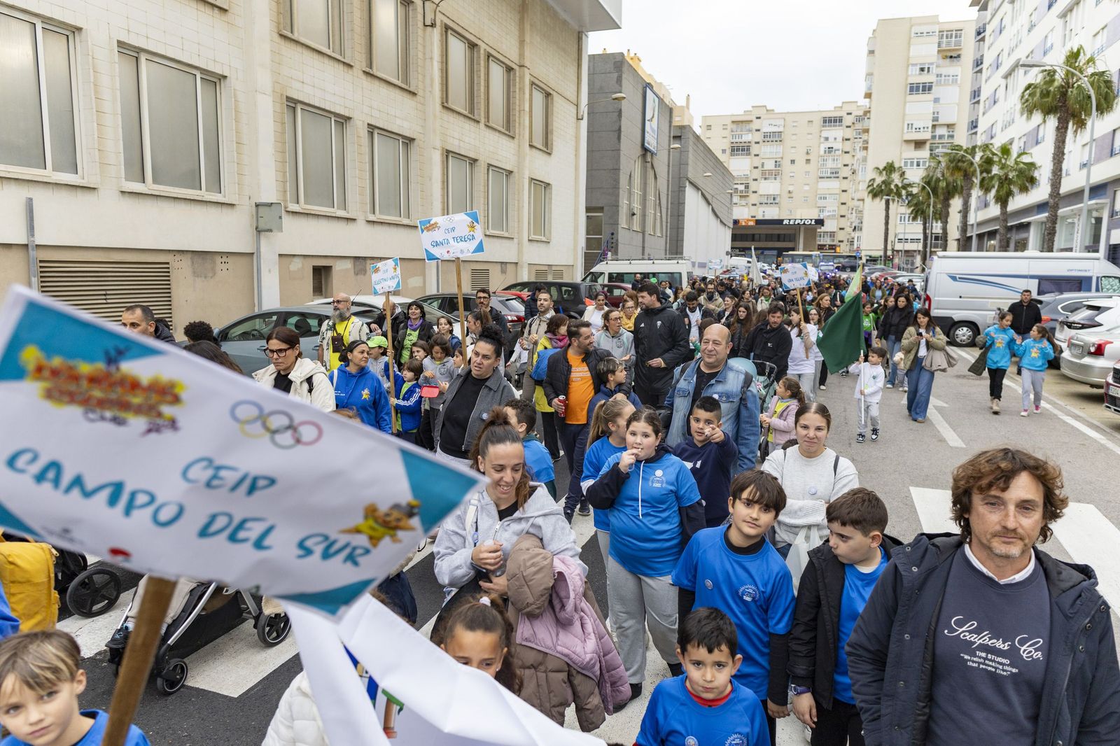 Las imágenes de la inauguración de VI Olimpiadas Escolares de la Escuela Pública de Cádiz