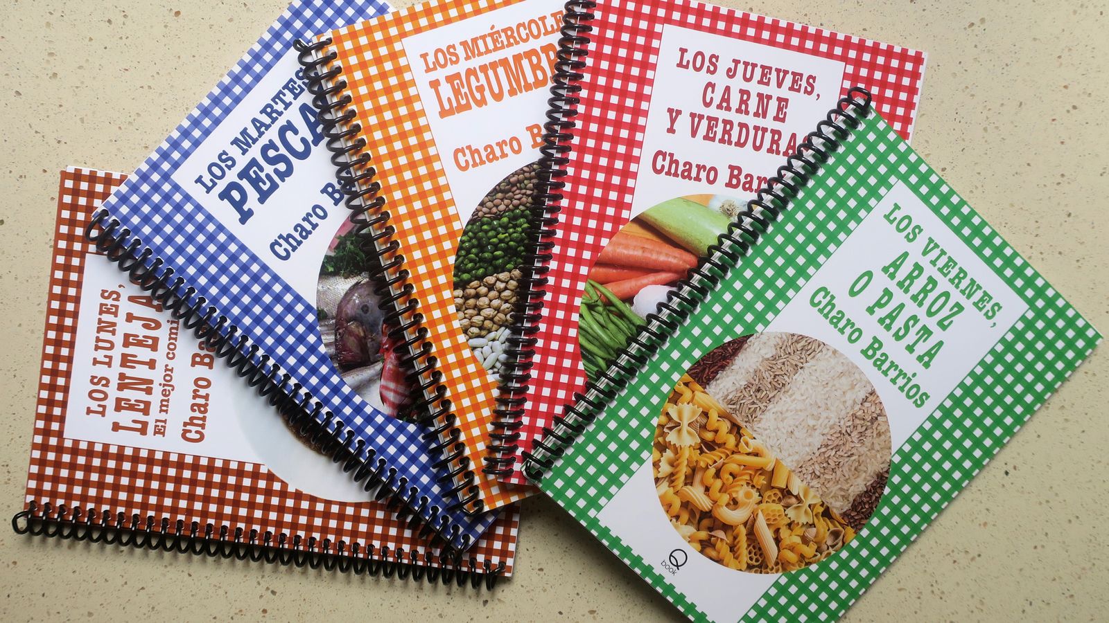 Los cinco libros de la colección Come en Casa.