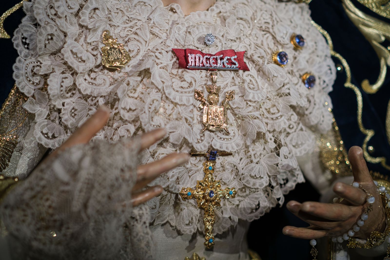 Las imágenes de la veneración a la Virgen de los Ángeles de los Negritos