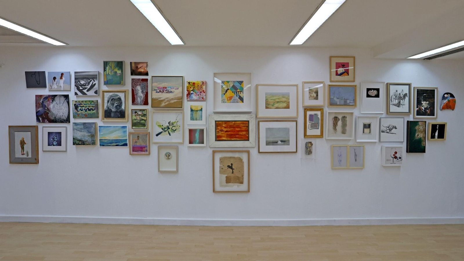 Obras de la exposición 'Heart & Paint'.