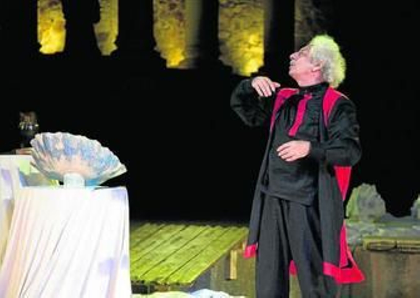 Rafael Álvarez 'El Brujo', durante la representación de 'La Odisea'.