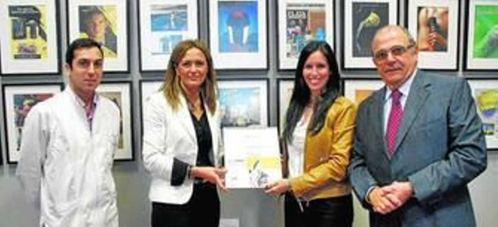 Joaquín Tapia (Seguridad de Briseis), Dolores Valdés (MC Mutual Almería), Mara López (Marketing de Briseis) y José González (adjunto a la Dirección General de Briseis).