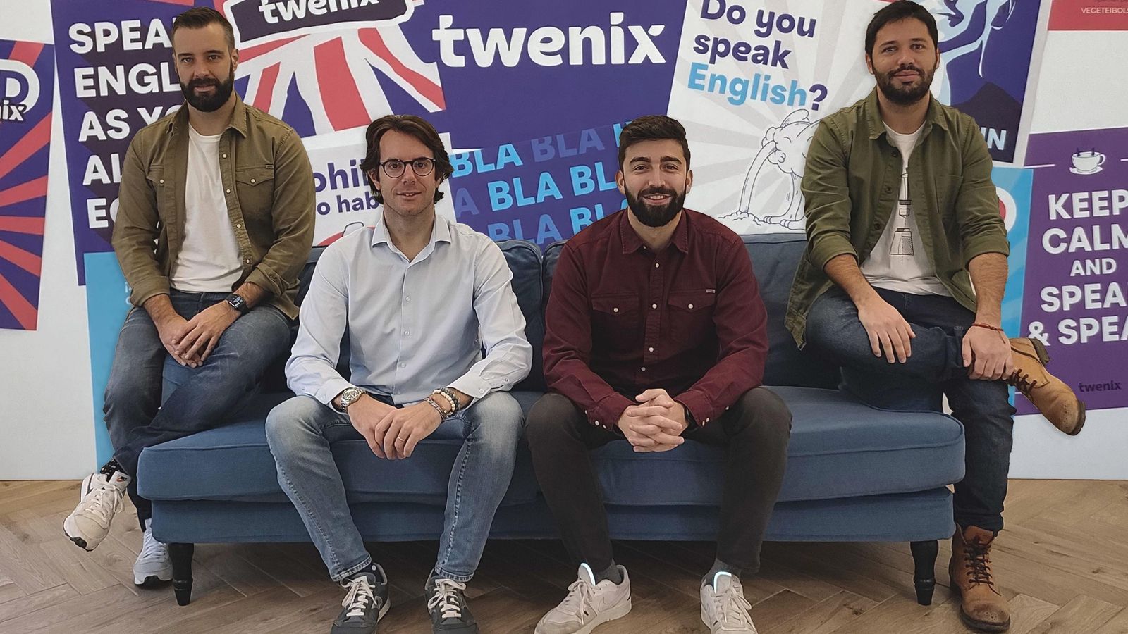José Antonio Ruiz, Miguel Sanz, Daniel Delgado y Jorge Moreno, capitanes de Twenix.
