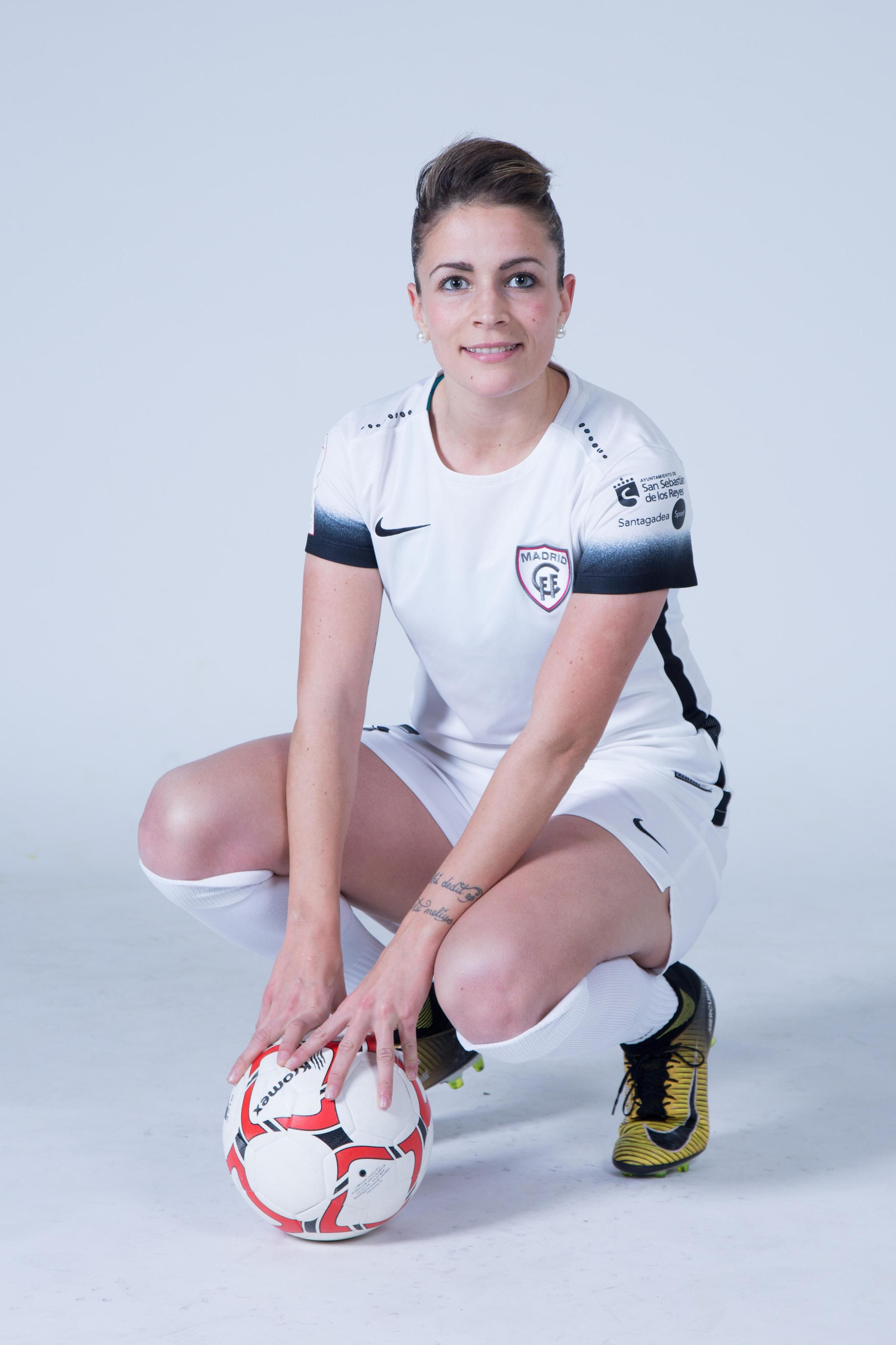 Leticia Méndez, la temporada pasada con el Madrid CFF.