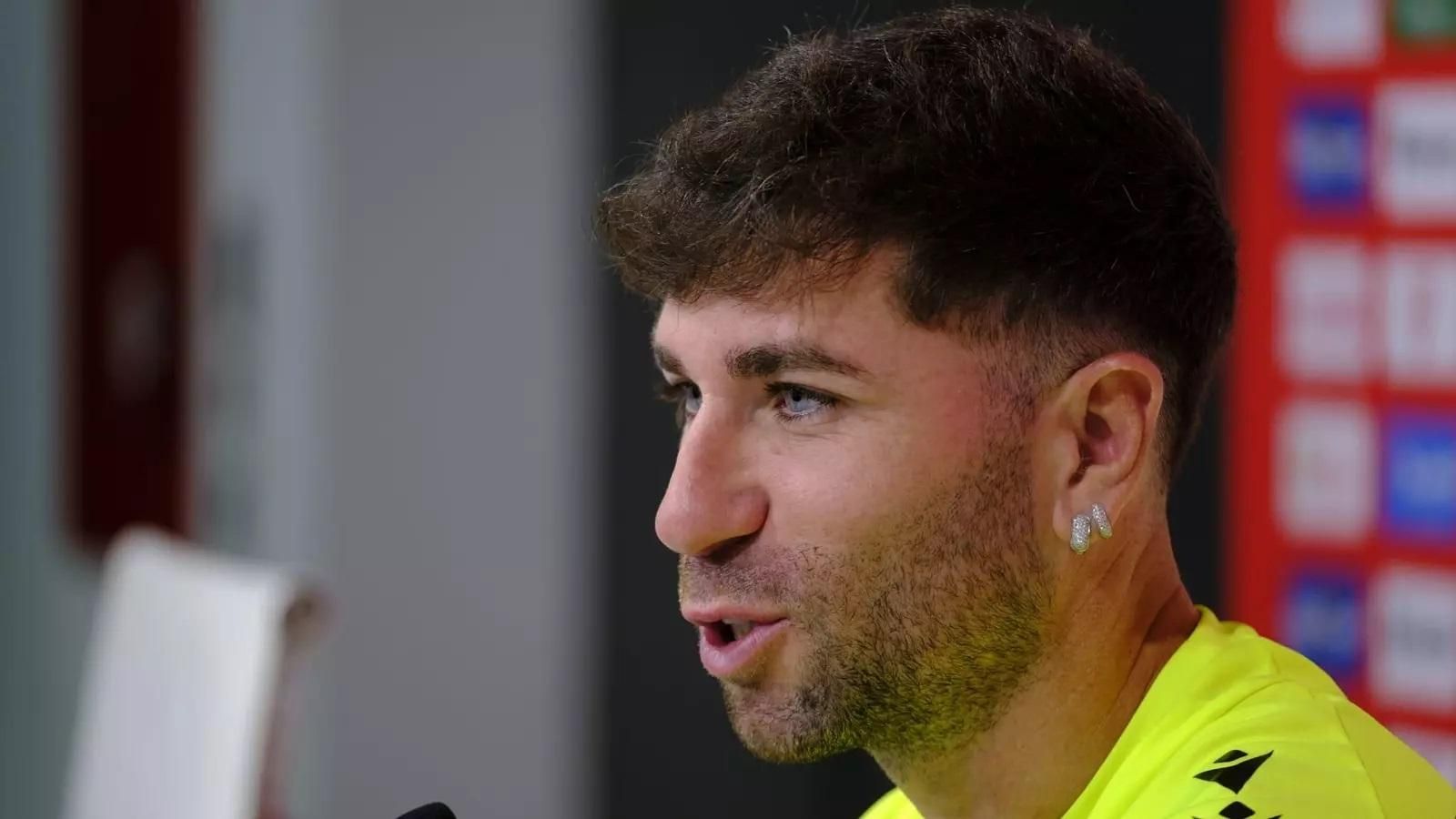 Embarba: "El Cádiz es un equipo muy trabajado defensivamente"