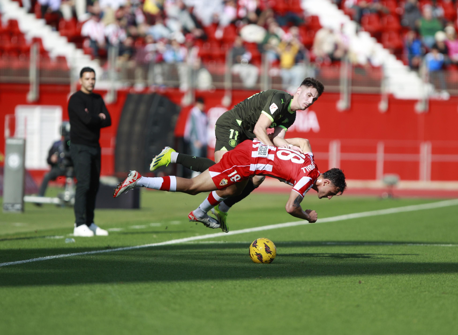 Las mejores imágenes del partido de fútbol U.D. Almería-Girona F.C.