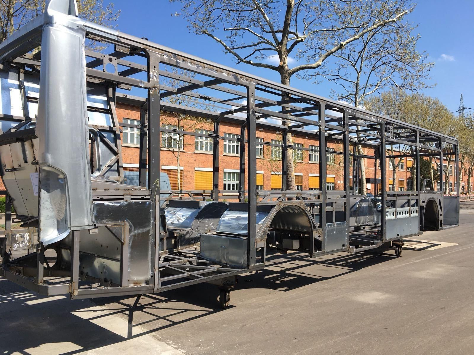 Estructura de uno de los autobuses que renovará parte de la flota jerezana, financiados con los fondos Edusi.