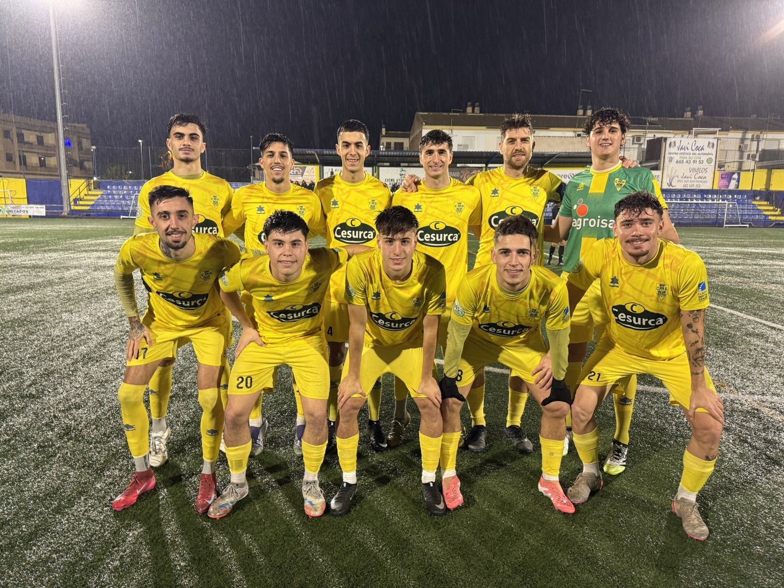 Once del Huétor Tájar en el anterior partido de liga