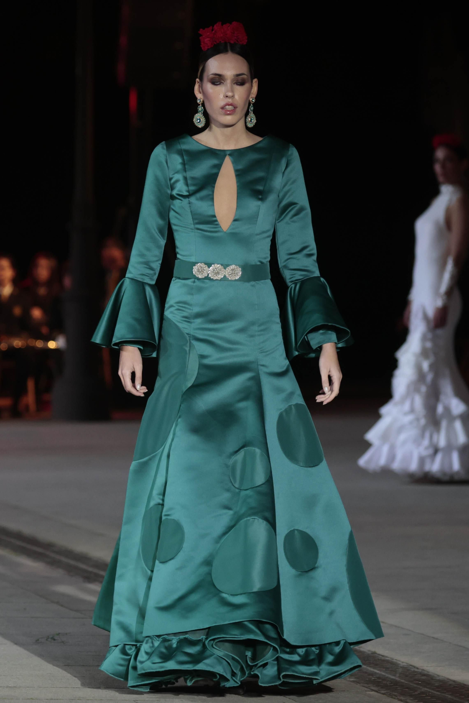 El desfile Andalucía es flamenca en el Palacio de San Telmo, todas las fotos