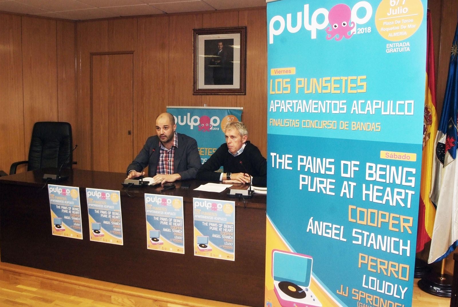 Francisco Martínez, concejal de Juventud con José Luis Pérez Blanco.