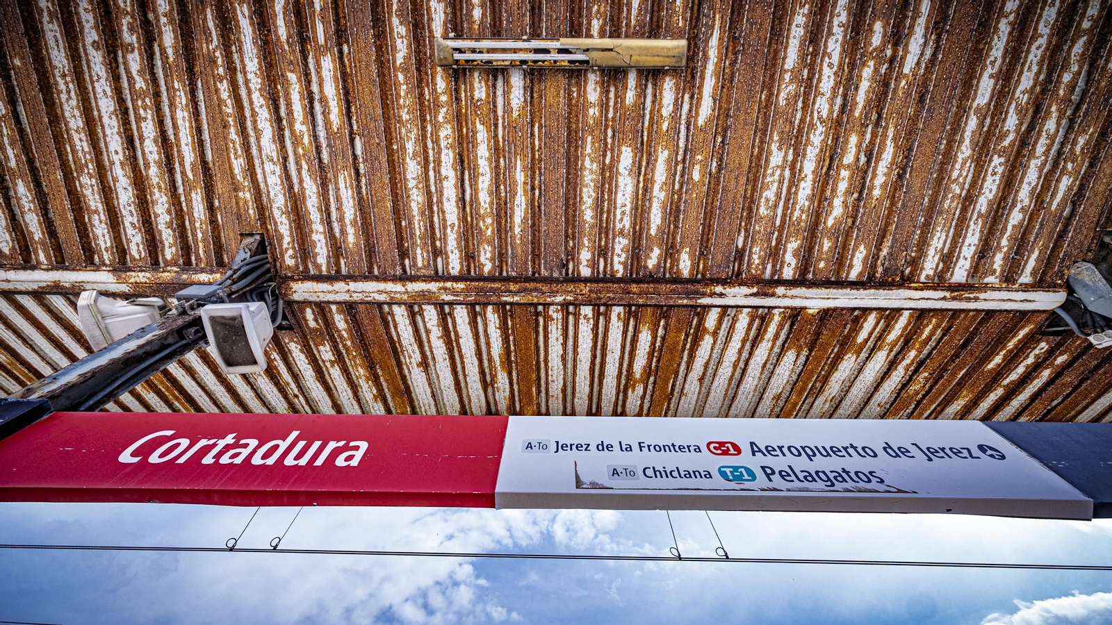 Las imágenes del estado de la estación de trenes en Cortadura