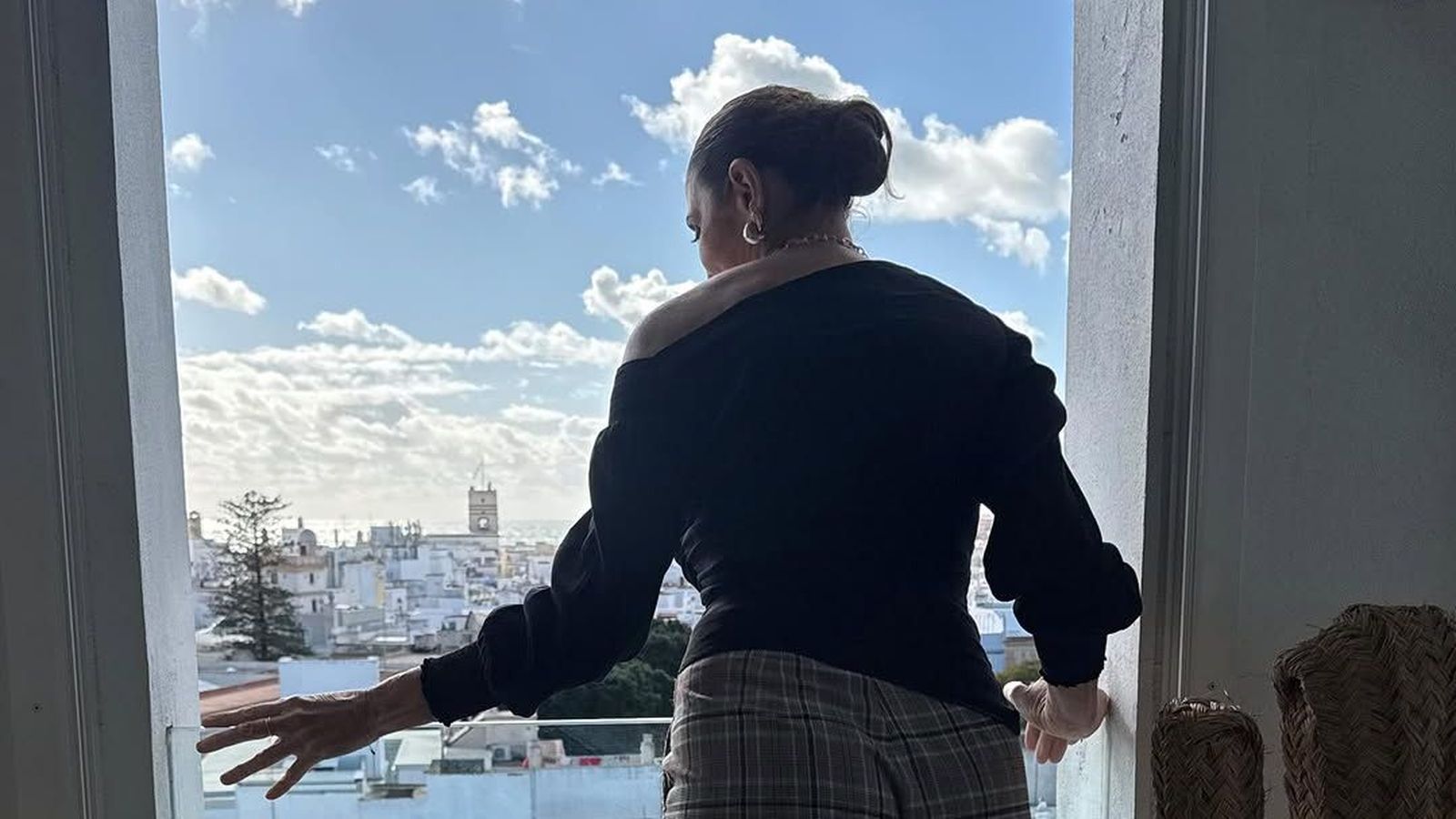 Paz Padilla en su casa de Cádiz