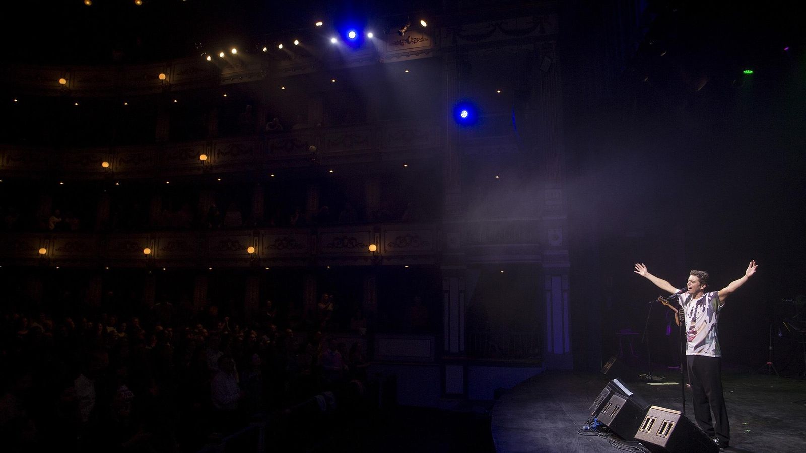 Javier Ojeda, que estará en el concierto Música por Ucrania, en una actuación en el Cervantes.