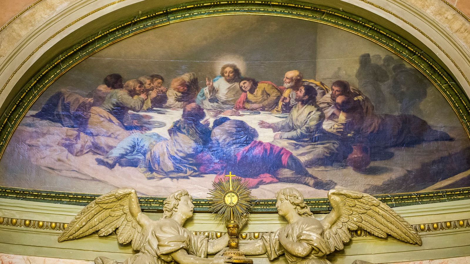 La obra de Goya dedicada a la última cena.