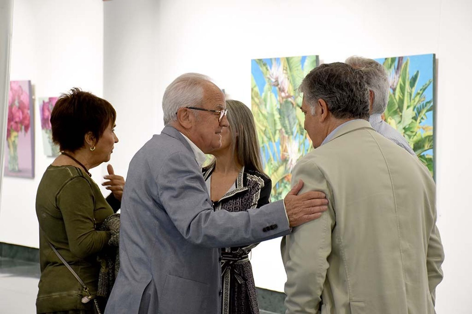 Inauguración exposición 'Naturaleza' del pintor ayamontino Juan Fernández.