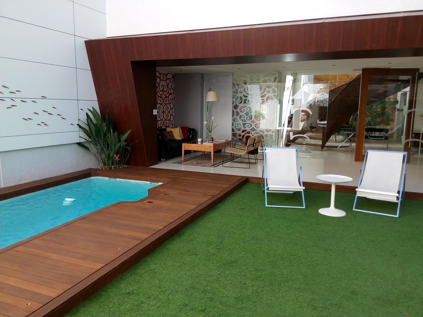 Una vista interior del Hotel Boutique Alcoba, situado en la calle del mismo nombre.