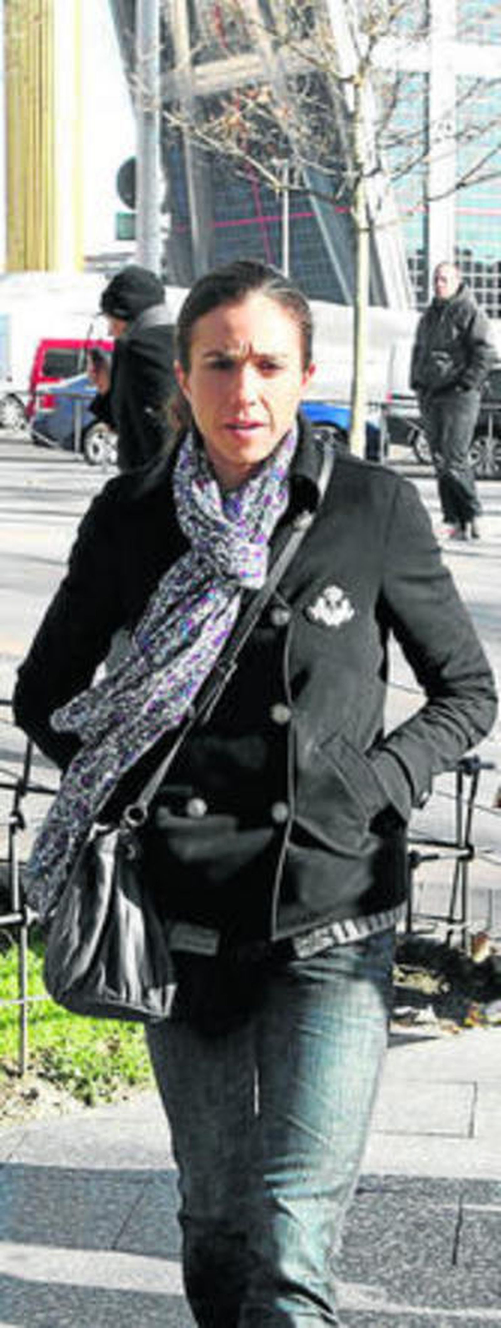 Nuria Fernández sale del juzgado.