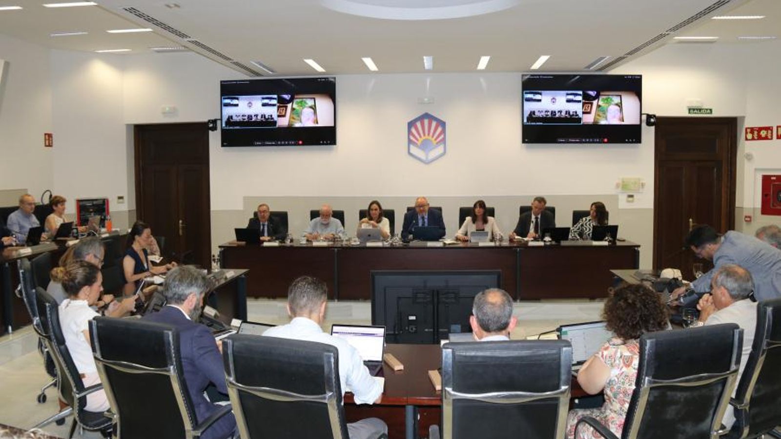 Un momento del consejo de gobierno de la Universidad de Córdoba